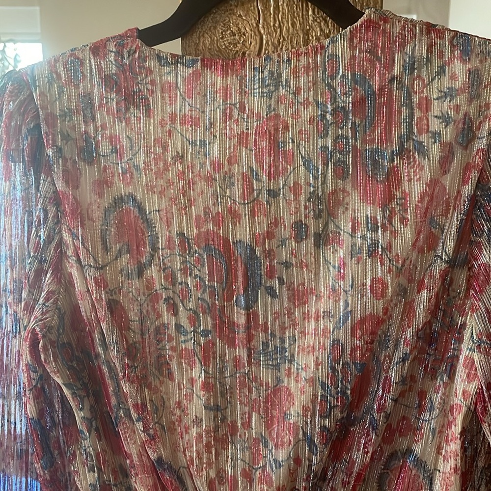 ba&sh Metallic Shimmery Ruched Dress - Picture 10 of 10